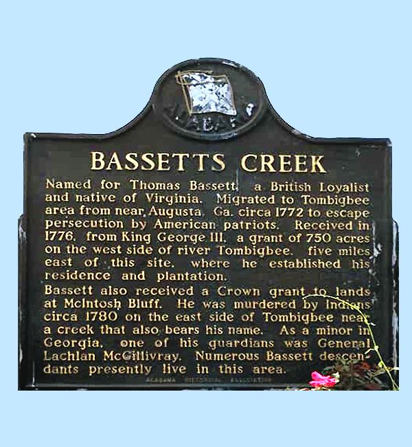 Bassetts Creek Historical Marker